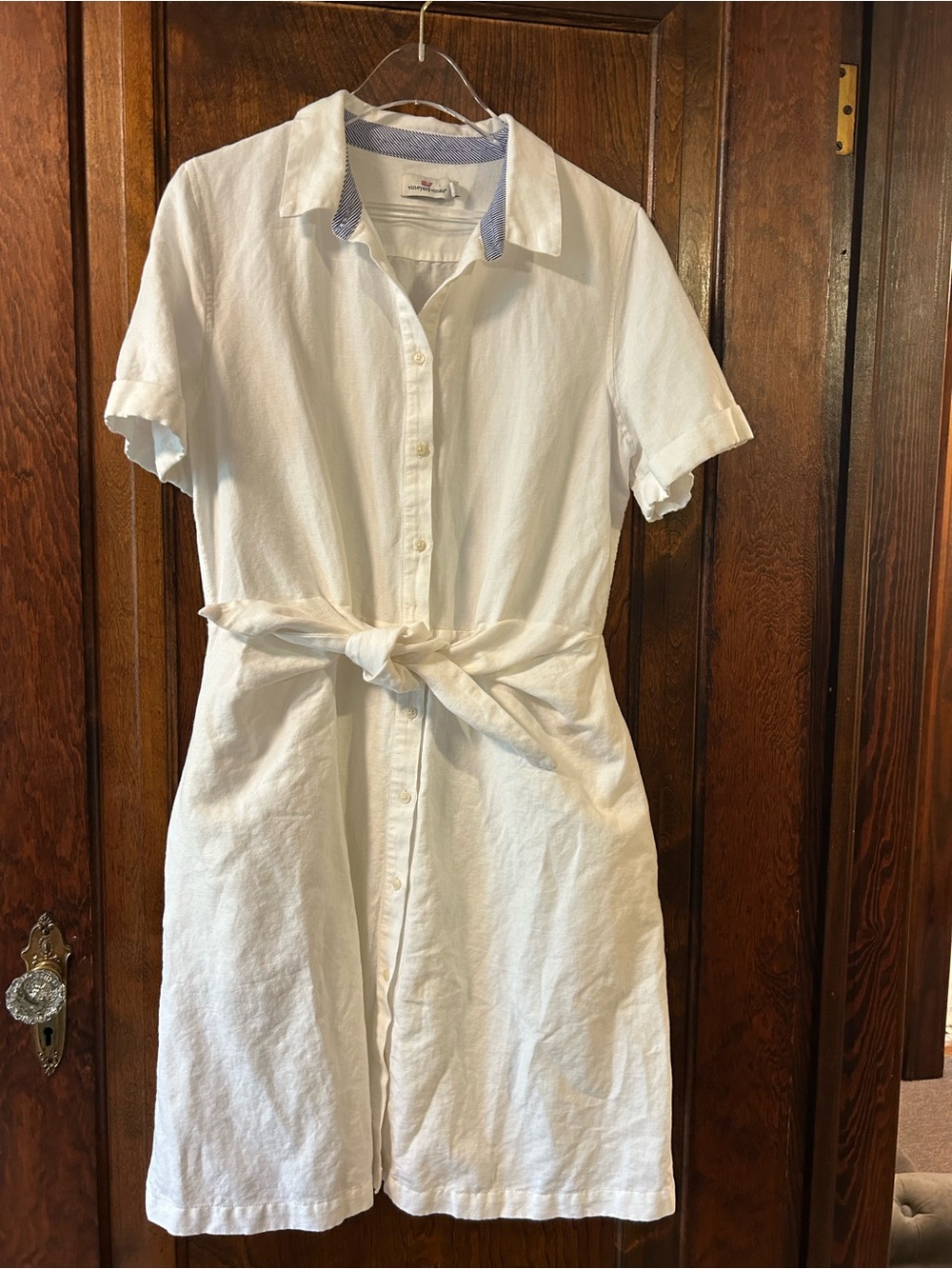 Vineyard Vines Westerly Tie Front Shirt Dress.
